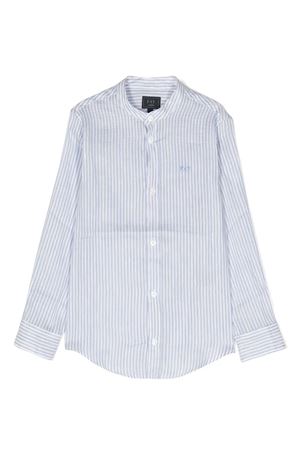 Light-blue linen shirt  FAY KIDS | FS5P70I0148101CE